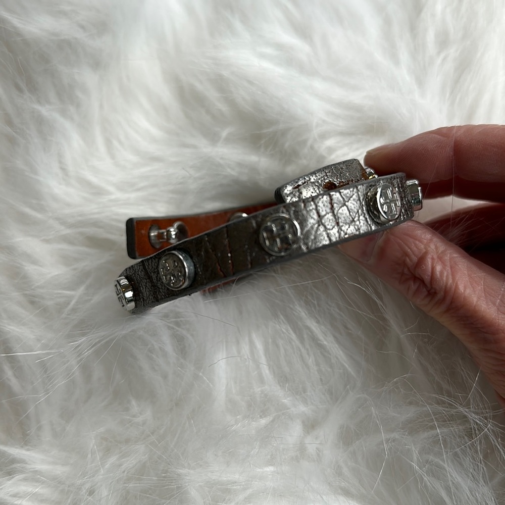 Tory Burch silver wrap bracelet